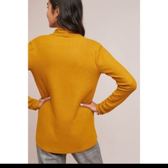 ANTHROPOLOGIE Akemi + Kin Woodruff Waffle Knit Wrap Top - Picture 2 of 15